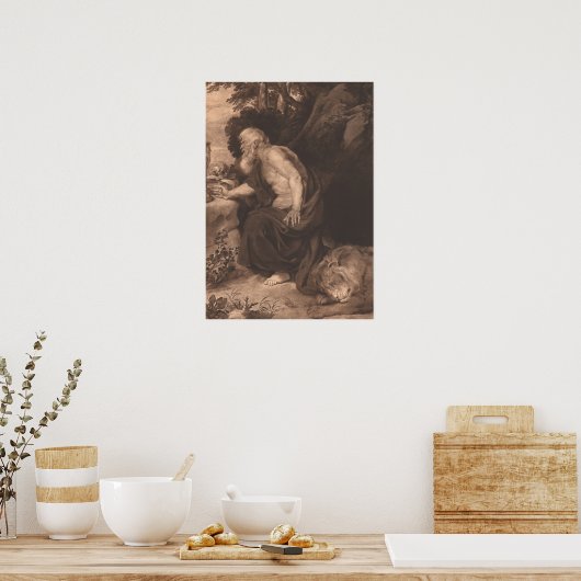 Saint Jerome Poster (Keuken)