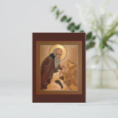 Saint Jerome Prayer Card Briefkaart (Staand voorkant)