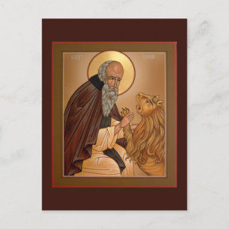 Saint Jerome Prayer Card Briefkaart