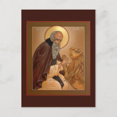 Saint Jerome Prayer Card Briefkaart (Voorkant)