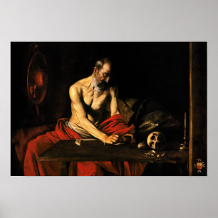 Saint Jerome Schrijven Poster