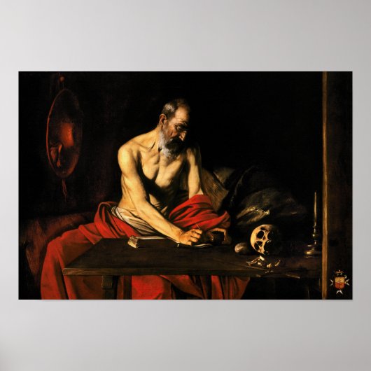 Saint Jerome Schrijven Poster (Voorkant)