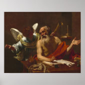 Saint Jerome - Simon Vouet Fine Art Poster (Voorkant)