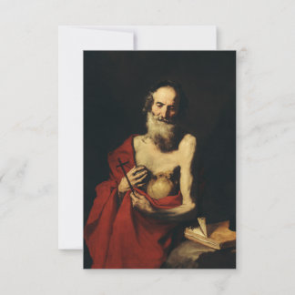 Saint Jerome Translator of the Truth Holy Card Bedankkaart