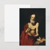 Saint Jerome Translator of the Truth Holy Card Bedankkaart (Voorkant / Achterkant)