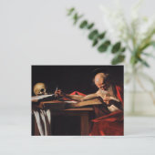 Saint Jerome Writing 1606 By Caravaggio Briefkaart (Staand voorkant)