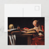 Saint Jerome Writing 1606 By Caravaggio Briefkaart (Voorkant / Achterkant)