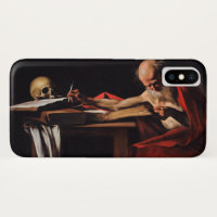 Saint Jerome Writing (door Caravaggio)