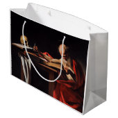 Saint Jerome Writing (door Caravaggio) Groot Cadeauzakje (Achterkant Gekanteld)