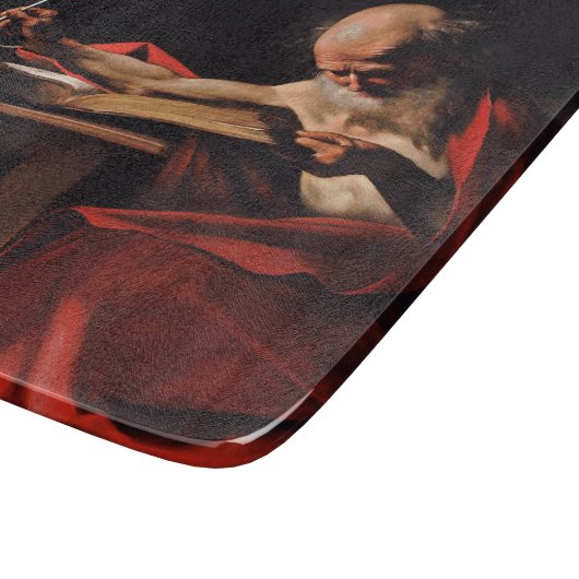 Saint Jerome Writing (door Caravaggio) Snijplank (Hoek)
