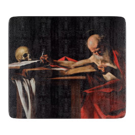 Saint Jerome Writing (door Caravaggio) Snijplank