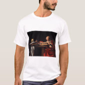 Saint Jerome Writing (door Caravaggio) T-shirt (Voorkant)