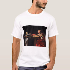Saint Jerome Writing (door Caravaggio) T-shirt