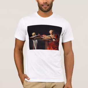 Saint Jerome Writing van Michelangelo Caravaggio T-shirt