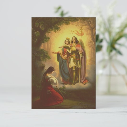 Saint Joan of Arc Bedankkaart (Staand voorkant)