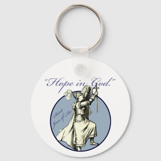 Saint Joan of Arc - Christelijk Sleutelhanger (Voorkant)