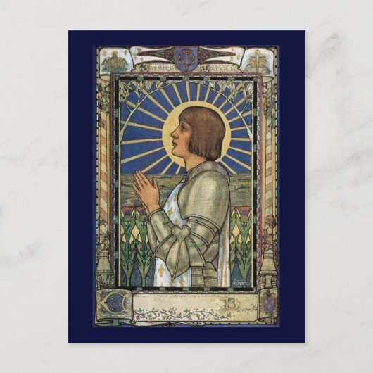 Saint Joan of Arc Glas in lood Afbeelding Briefkaart (Voorkant)