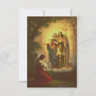 Saint Joan of Arc Heavenly Guidance Holy Card Bedankkaart