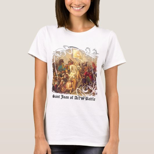 Saint Joan of Arc in Battle Women's Light T-Shirt (Voorkant)