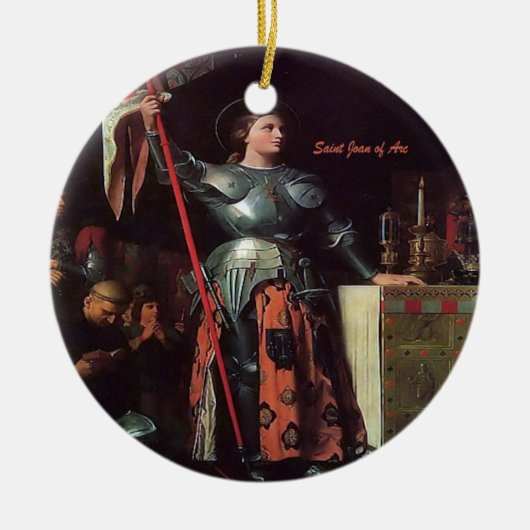 Saint Joan of Arc Keramisch Ornament (Voorkant)