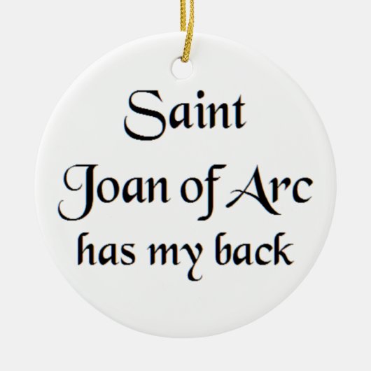 saint joan of arc koffiekop keramisch ornament (Voorkant)
