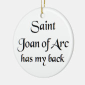 saint joan of arc koffiekop keramisch ornament (Links)