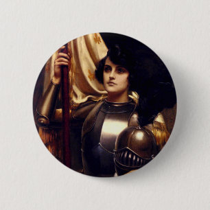 Saint Joan of Arc Ronde Button 5,7 Cm