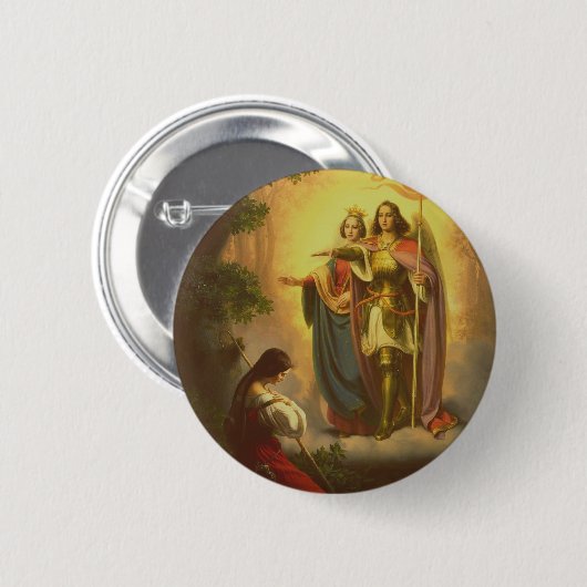 Saint Joan of Arc Ronde Button 5,7 Cm (Voorkant /achterkant)