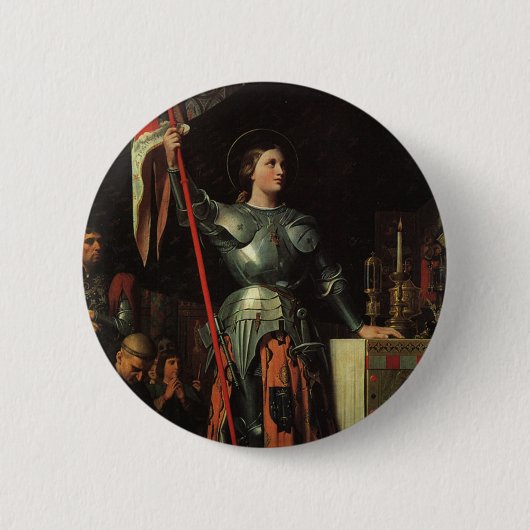 Saint Joan of Arc Ronde Button 5,7 Cm (Voorkant)