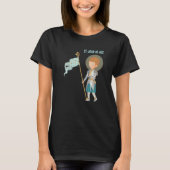 Saint Joan of Arc Shield  Frans Saint Cath T-shirt (Voorkant)