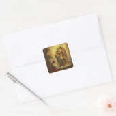 Saint Joan of Arc Vierkante Sticker (Envelop)
