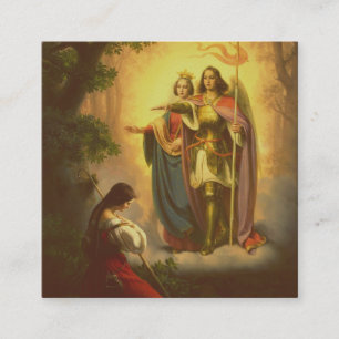 Saint Joan of Arc Vierkante Visitekaartje