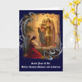 Saint Joan of Arc Wenskaart (leeg) Kaart (Gele Bloem)