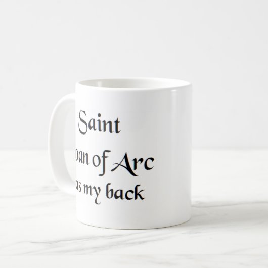 saint joan van de mok van arc - koffie (Voorkant links)