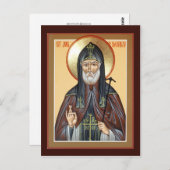 Saint Job of Pochaev Prayer Card Briefkaart (Voorkant / Achterkant)