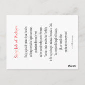 Saint Job of Pochaev Prayer Card Briefkaart (Achterkant)