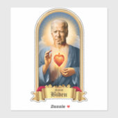 Saint Joe Biden gebedskaars Sticker (Vel)