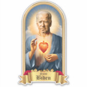 Saint Joe Biden gebedskaars Sticker (Voorkant)