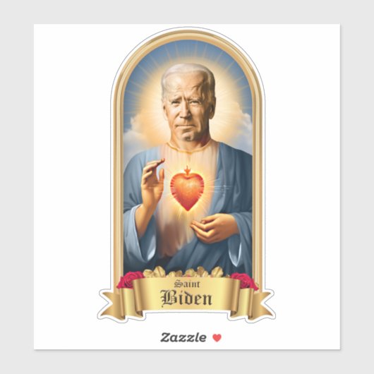 Saint Joe Biden gebedskaars Sticker (Vel)