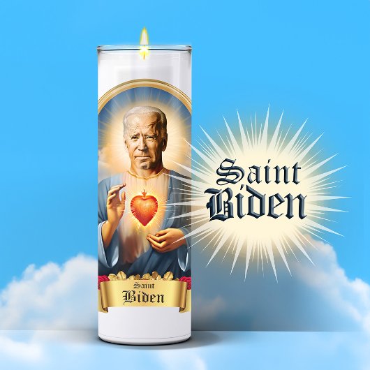 Saint Joe Biden gebedskaars Sticker