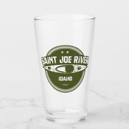Saint Joe River Idaho Kayaking Glas (Voorkant)