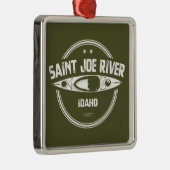 Saint Joe River Idaho Kayaking Metalen Ornament (Rechts)