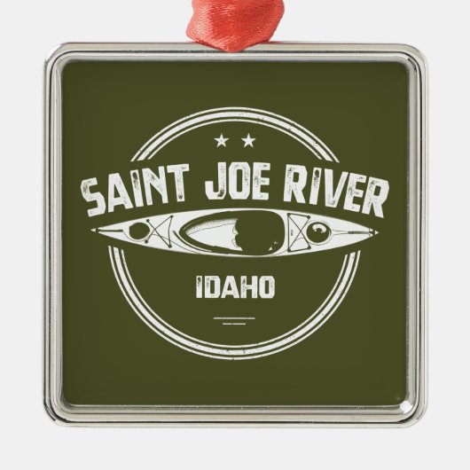 Saint Joe River Idaho Kayaking Metalen Ornament (Voorkant)