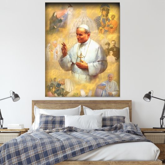 Saint Johannes Paulus II, JP2, San Giovanni Paolo Canvas Afdruk (Insitu (Slaapkamer))