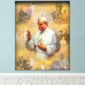 Saint Johannes Paulus II, JP2, San Giovanni Paolo Canvas Afdruk (Insitu (Houten vloer))