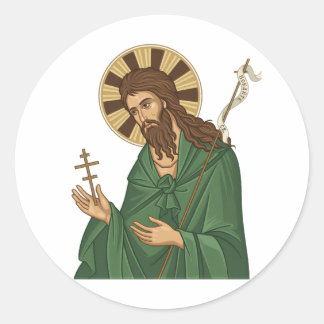 Saint John Baptist East Europian Church Orthodox  Ronde Sticker
