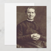 Saint John Bosco Priest en confessor Feestdagenkaart (Voorkant / Achterkant)