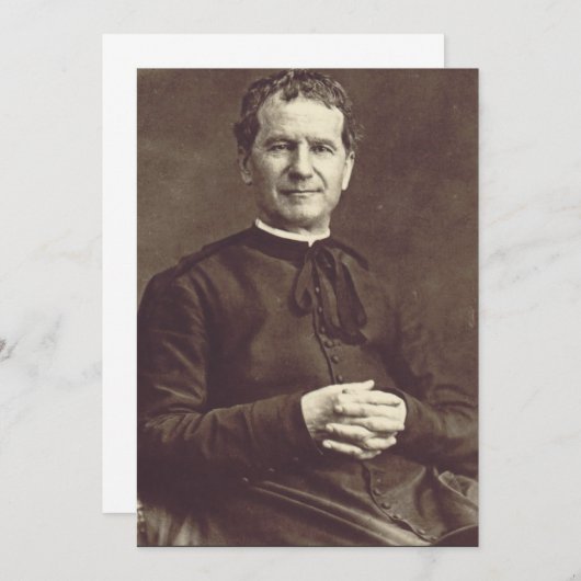 Saint John Bosco Priest en confessor Kaart (Voorkant / Achterkant)