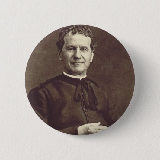 Saint John Bosco Priest en confessor Ronde Button 5,7 Cm (Voorkant)