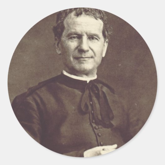 Saint John Bosco Priest en confessor Ronde Sticker (Voorkant)